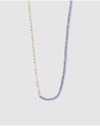 Wanderlust + Co - Tanzanite Lavender Gold Necklace