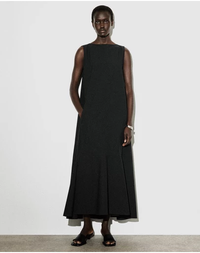 COS - Dropped-Hem Cotton Midi Dress
