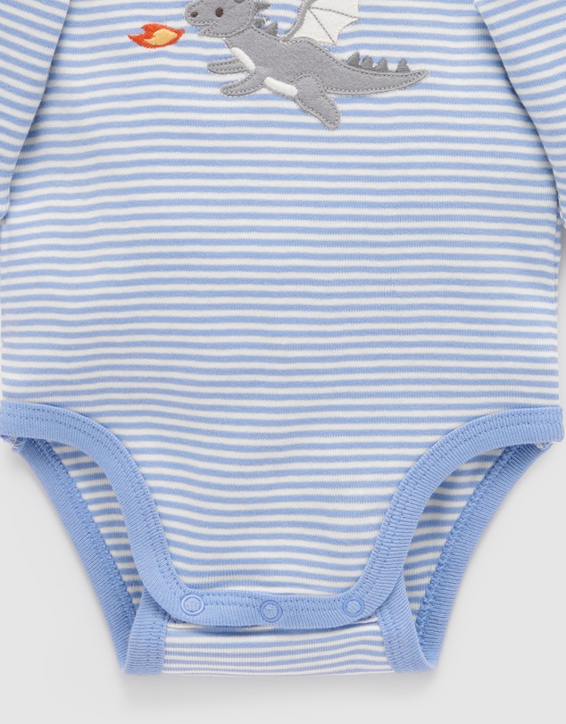 Purebaby - Applique Bodysuit -Kids-Babies