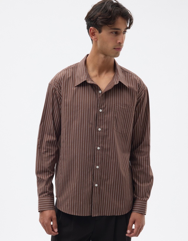 AERE - Stripe Relaxed Cotton Shirt