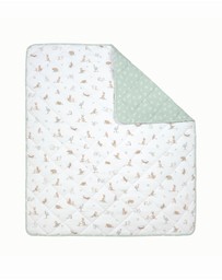 Living Textiles - Reversible Quilted Cot Comforter - Australiana