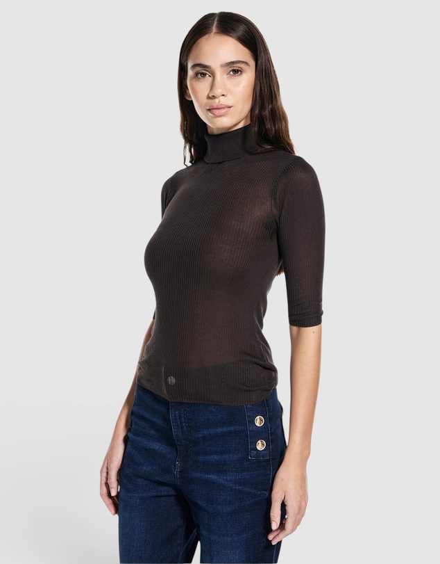 GUESS - Rib Lou Short Sleeve Sweater