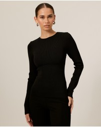 Tussah - Crew Neckline With Under Bust Seam Top
