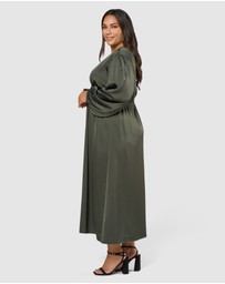 Pink Dusk by Curve Project - Over and Out Midi Dress