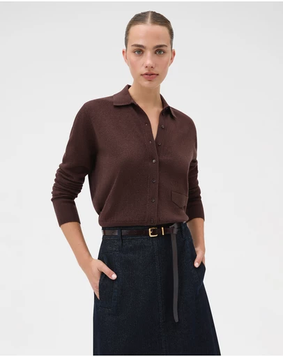 Oroton - Collar Cardigan