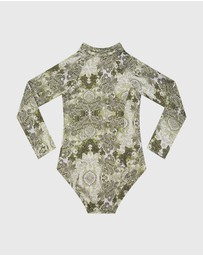 Aqua Blu Kids - Tapestry Long Sleeve One Piece - Teens