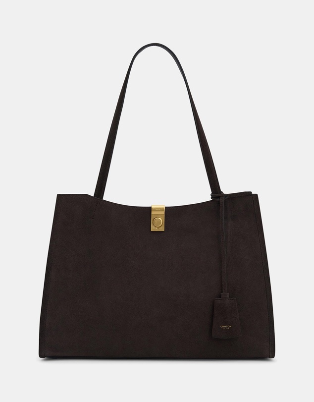 Oroton - Mille Work Tote Suede Bag