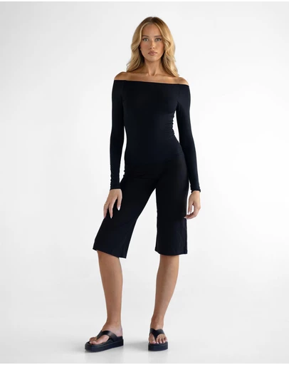 Leelo Active - Bamboo Wide Leg Capris