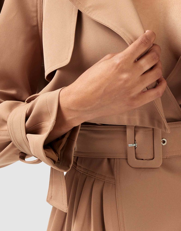 Belle & Bloom - Manhattan Cropped Trench