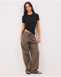 Calli - Noah Assymetric Drawstring Tee