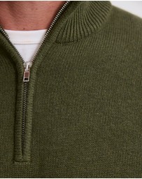 Oxford - Robert Zip Neck Knit Pullover