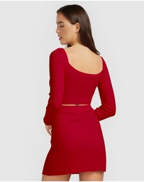 Belle & Bloom - C'est Belle Knit Mini Skirt