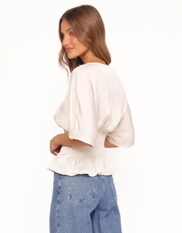 Petal & Pup - Cherish Pintuck Top - Cream