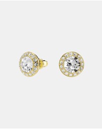 Swarovski - Una Angelic Set, Set 3, Round Cut, White, Gold-tone Plated
