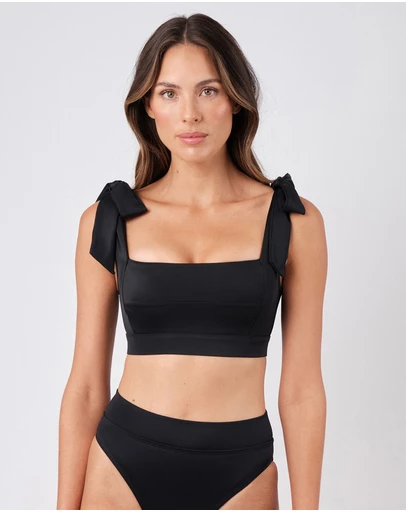 UNE PIECE - Classic Square Neck Bralette Bikini Top