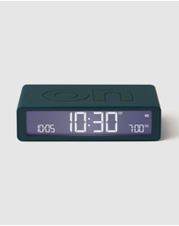 Lexon - Lexon Flip Classic Reversible Alarm Clock - Blue