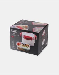 Joseph Joseph - Nest™ Lock 4-piece Rectangular Storage Container Set (Red)