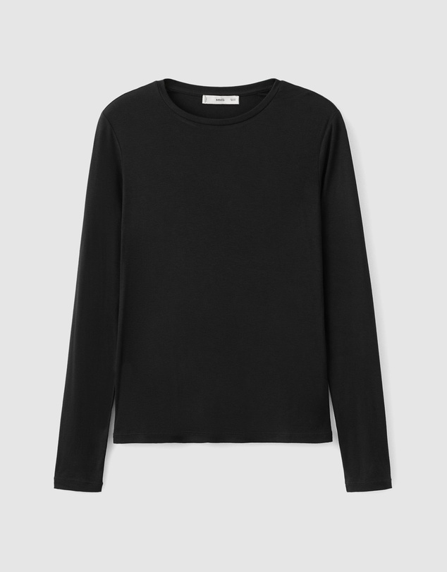 M.N.G - Round-Neck Long-Sleeved T-Shirt