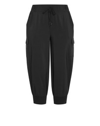 City Chic - Plus size Lea Crop Pant - black