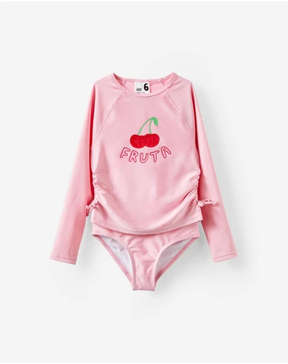 Cotton On Kids - Florence L/S Rashie And Bikini Bottom Set