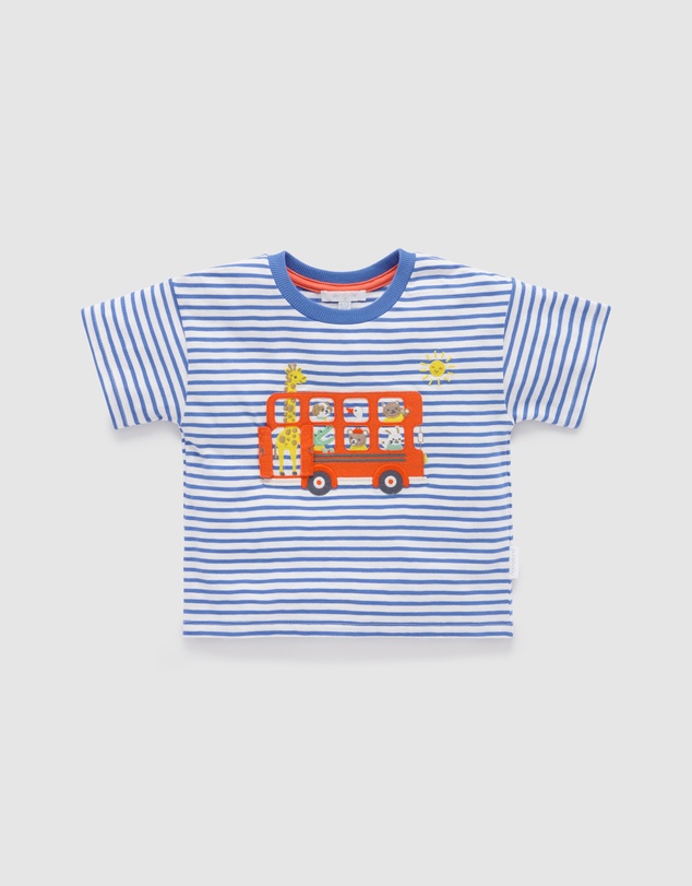 Purebaby - On The Bus Relaxed Tee -Kids-Babies