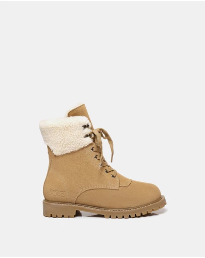 EVERAU - Australian Shepherd Ugg Mina Cow Suede Upper Martens