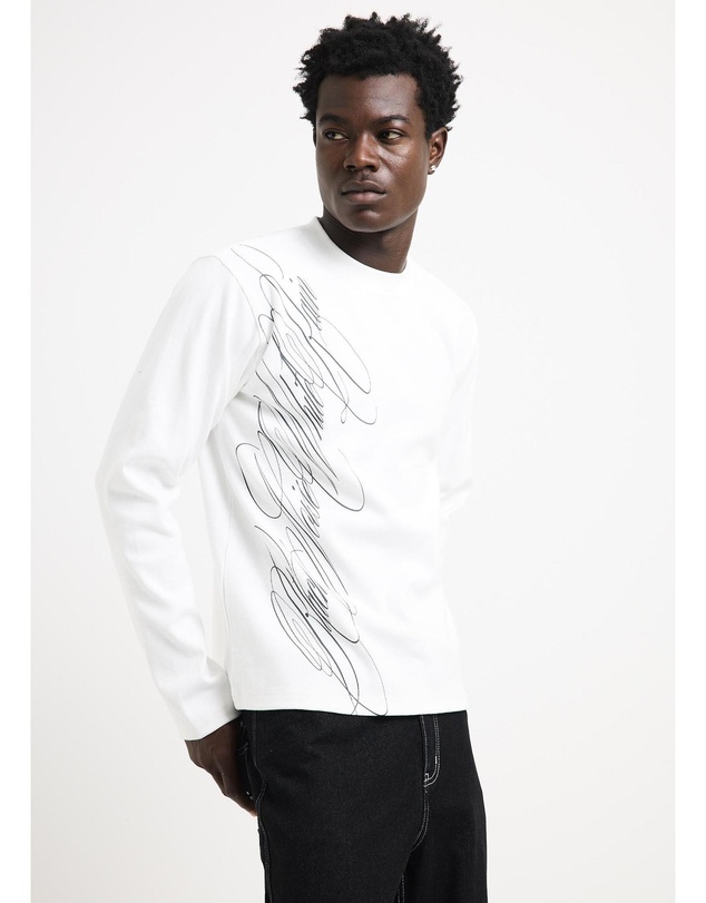 Black Noise White Rain - Charm Long Sleeve Tee