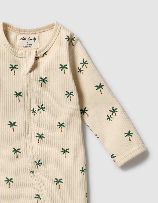 Wilson & Frenchy - Organic Zipsuit With Feet - Babies