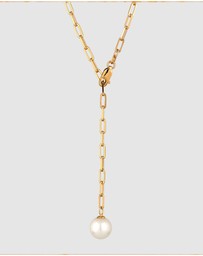Elli Jewelry - Necklace Pearl Ball 925 Sterling Silver Gold-Plated