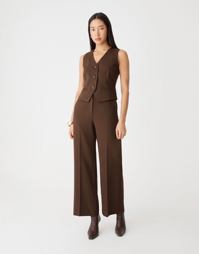 Forcast - Zara Pinstripe Tailored Pants