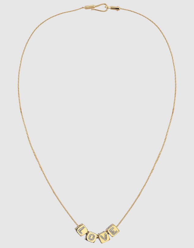 Elli Jewelry - The Love Crystal Necklace in Gold-Plated 925 Silver