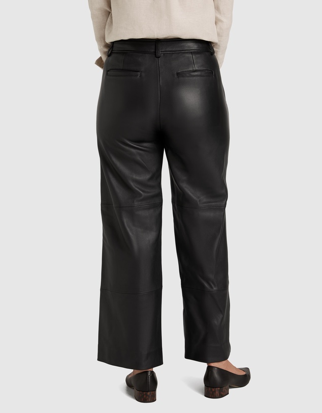 Trenery - Leather Wide Leg Pant