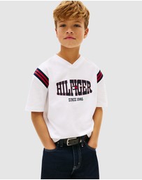 Tommy Hilfiger - Boys Logo Jersey V-Neck T-Shirt - Teens
