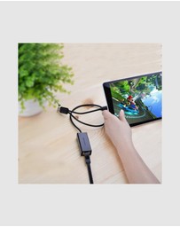 Ugreen - UGreen USB 2.0 to 100Mbps Ethernet Adapter 10cm Black