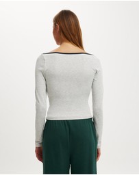 Cotton On - The Ls Off Shoulder Graphic Tee