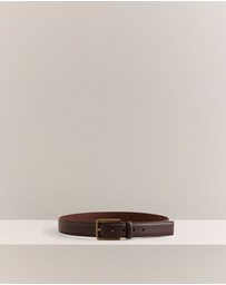 Trenery - Mica Grain-leather Belt in Espresso