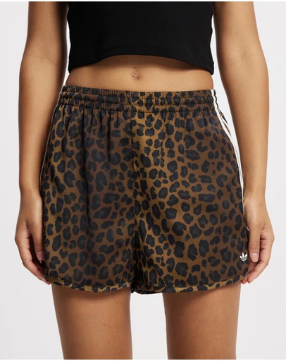 adidas Originals - Originals Leopard Satin Shorts