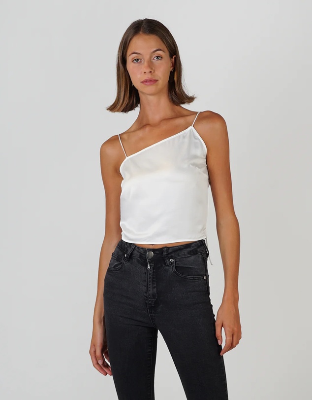 Lydan The Label - Asymmetrical Silk Top