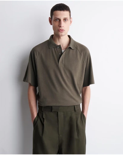 COS - Relaxed Cotton-Linen Polo Shirt