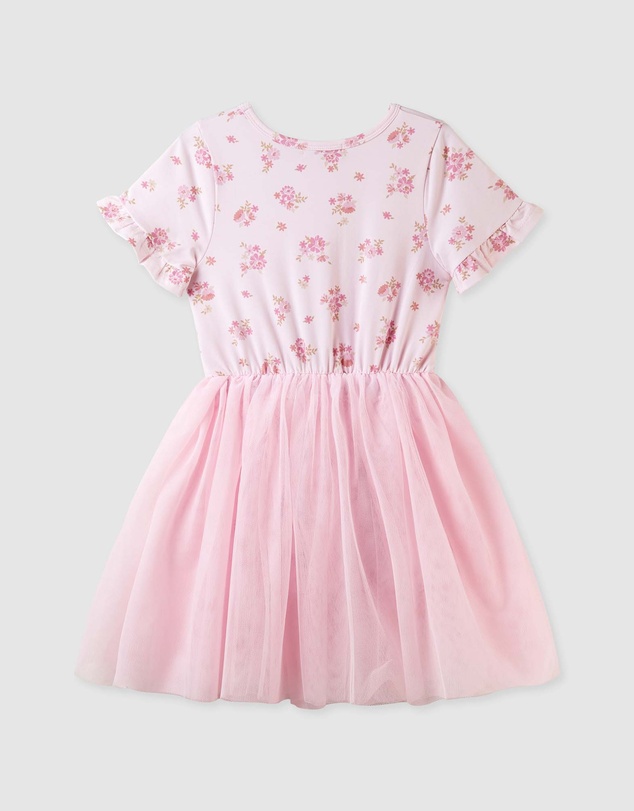Designer Kidz - Bella Floral S/S Tutu Dress
