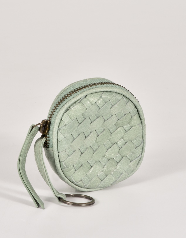 Cobb & Co - Creswell Leather Woven Coin Purse