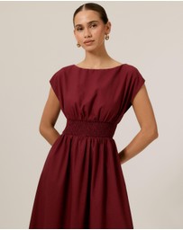 Tussah - Brooke Boat Neck Midi Dress