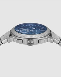 Fossil - Machine Silver Tone Chronograph Watch