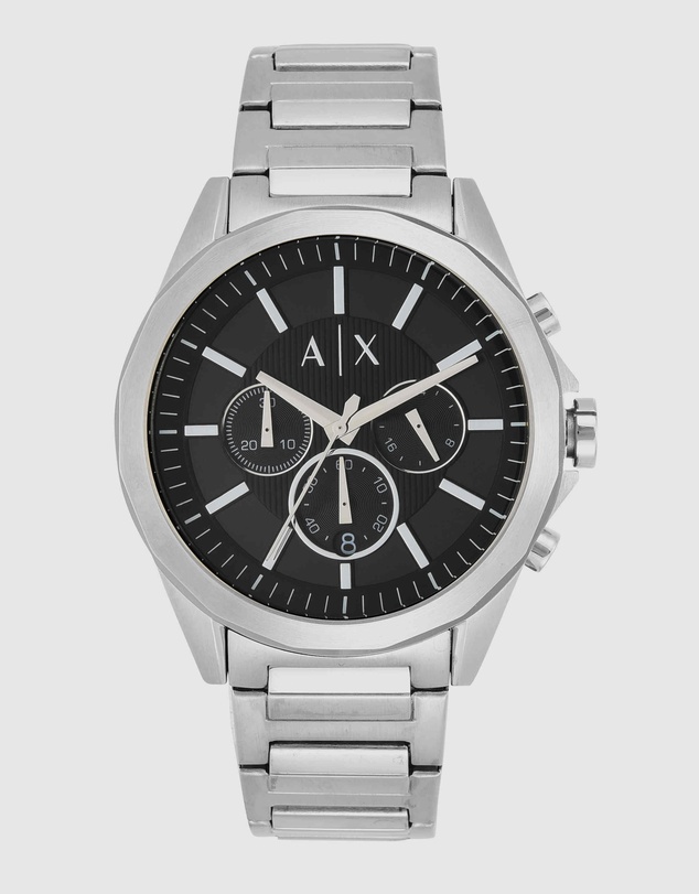 Armani Exchange - Silver-Tone Chronograph Watch