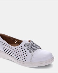 Mia Vita - Bridgette Slip-On Casual Sneaker - White Laser