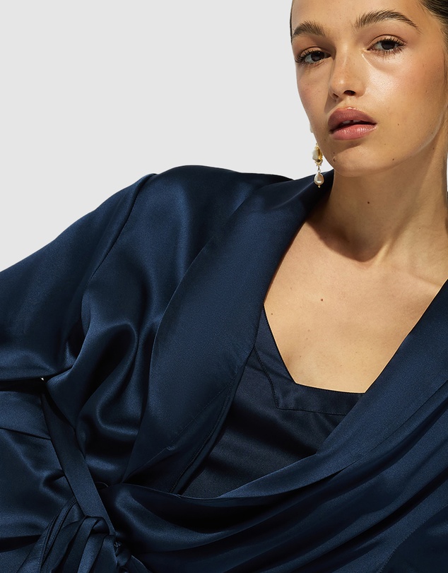 GINIA - Silk Lace Robe