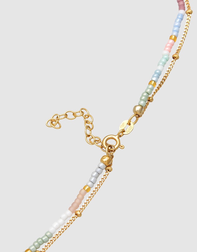 Elli Jewelry - Heart Pendant Layer Necklace in Gold-Plated 925 Silver