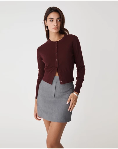 Forcast - Cassie Crew Neck Cardigan