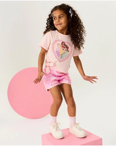 Rock Your Kid - Princess Hearts Tee - Kids-Teens