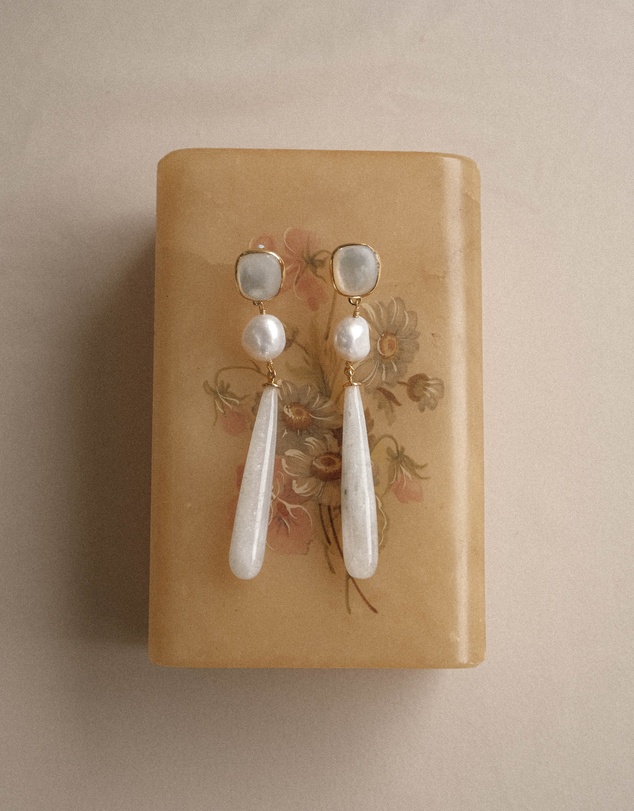 Bianc - Artisan Earrings Mother of Pearl